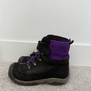 Keen Greta Kids Boots Black and Purple